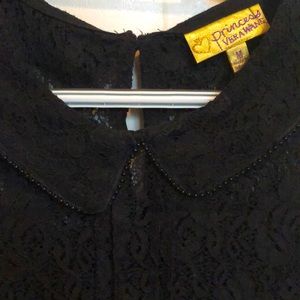 Black lace Vera wang blouse
